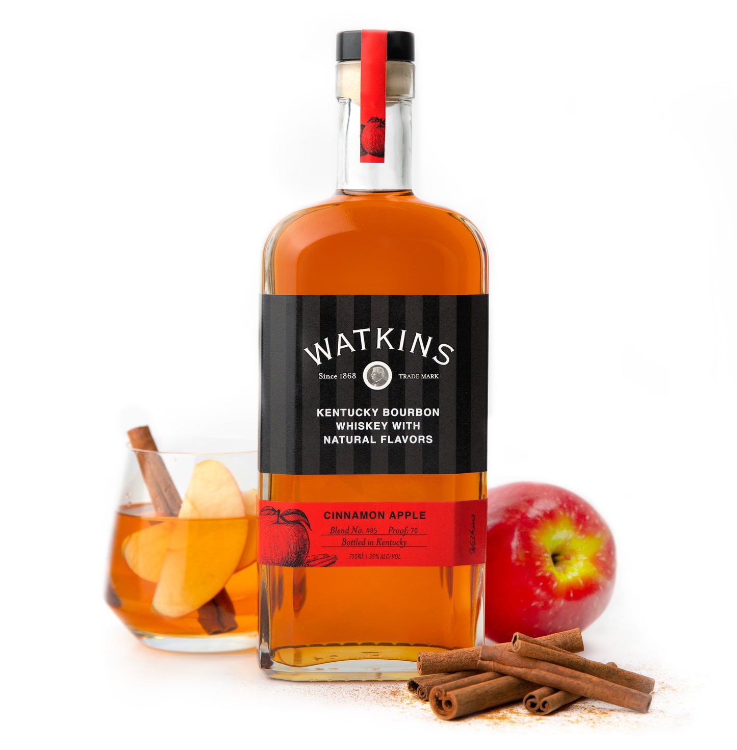 Cinnamon Apple Bourbon Whiskey with Natural Flavors
